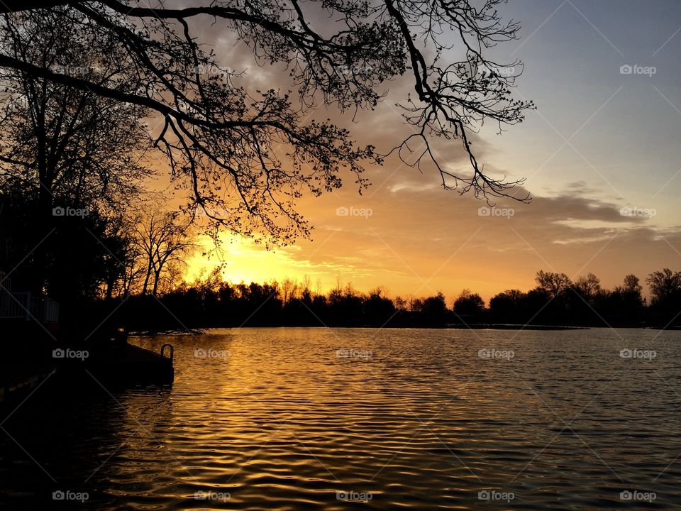 The perfect weekend at Indian Lake, Ohio, most perfect colors giving the day a great start