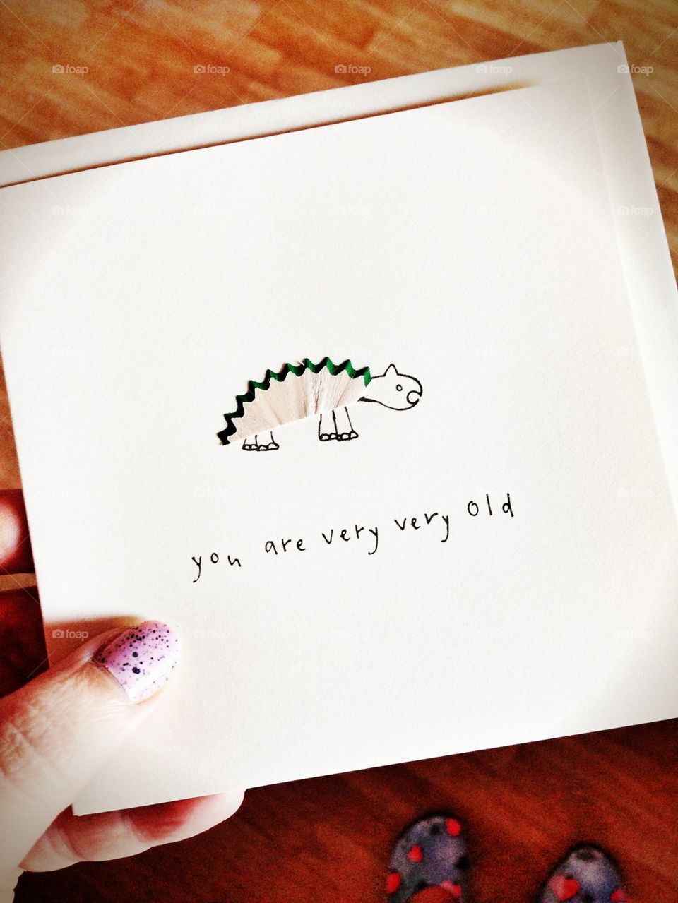 birthday card for the old