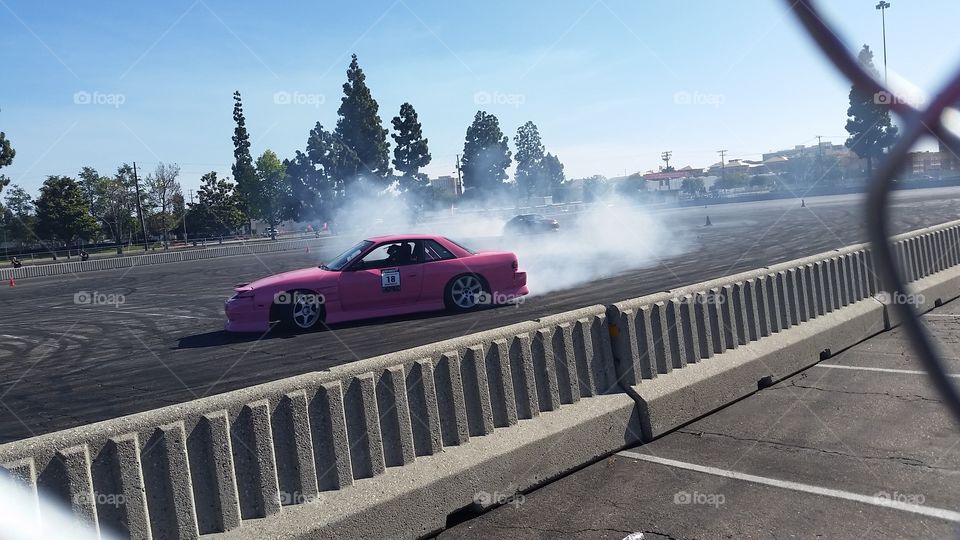 pink drift toy
