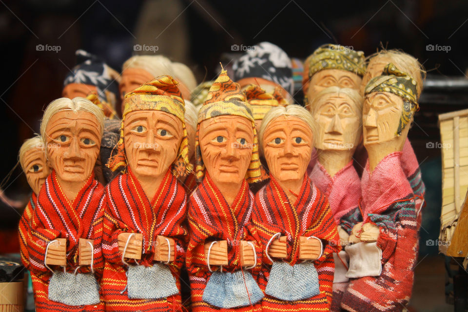 Toraja's handcrafts called "Tau-tau"
