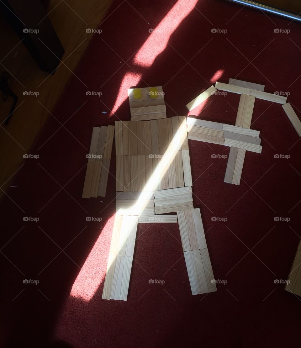 Wood blocks miner in shades