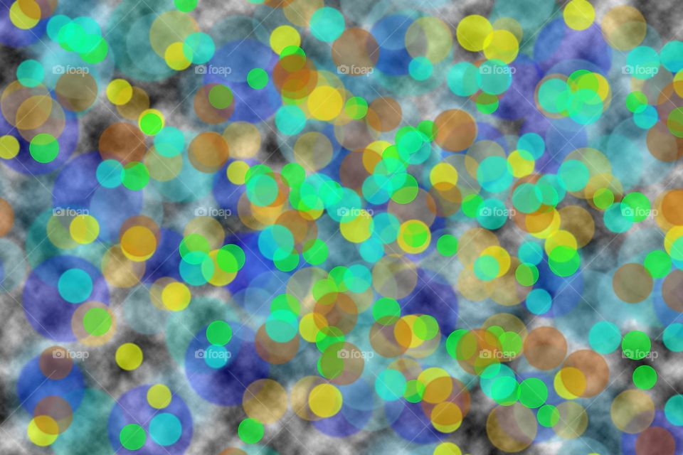 Colorful bokeh background design psychedelic minimalist art attack bubbles close up