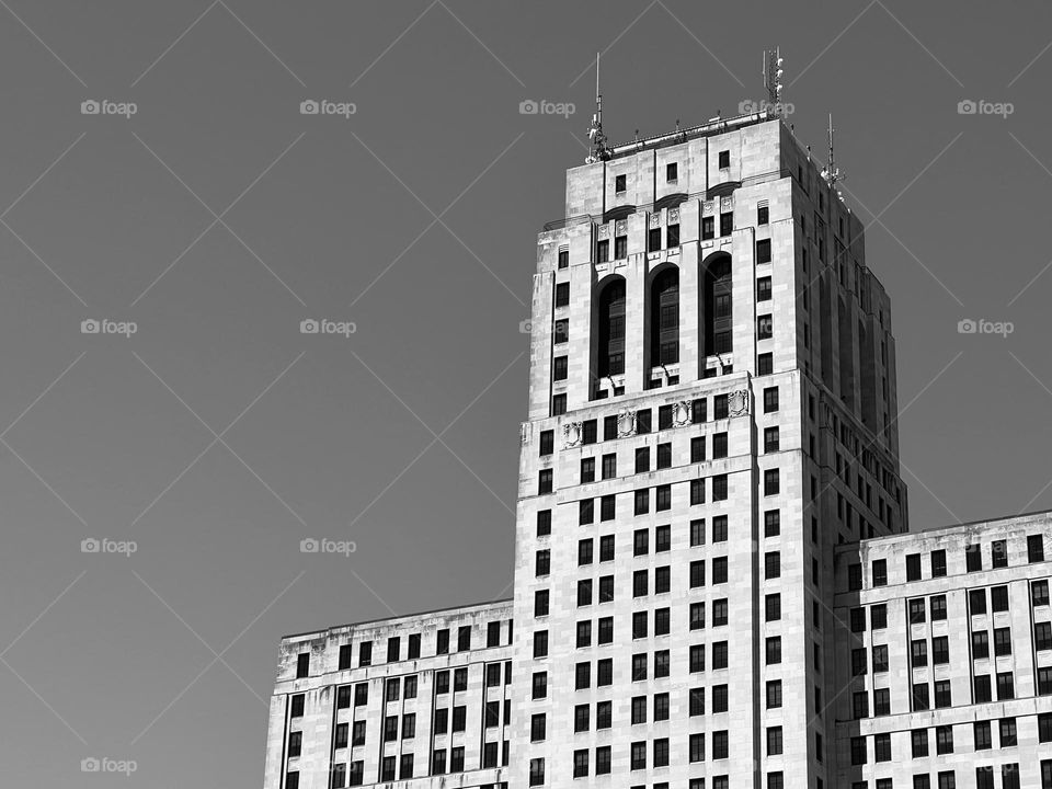 Black and white photo of Architectural Marvel 