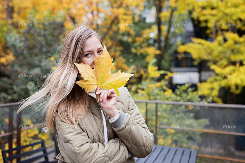 Candid portrait of happy beautiful Caucasian woman 