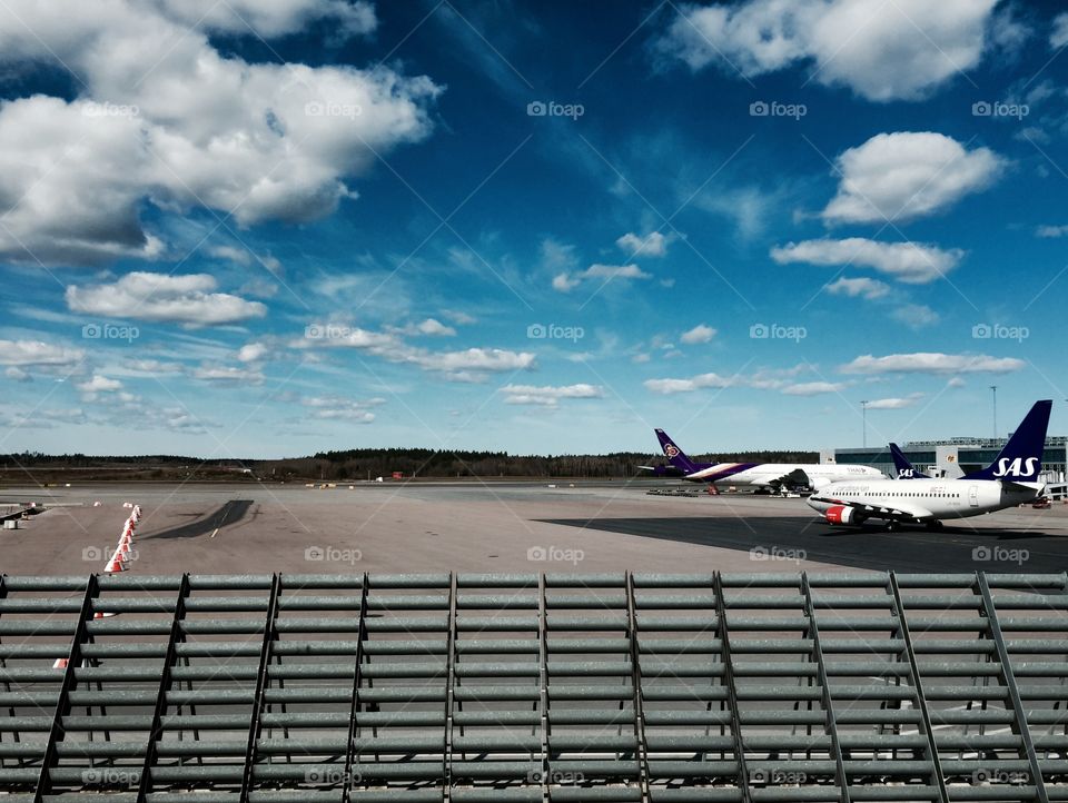 To leave. Arlanda airport in Stockholm