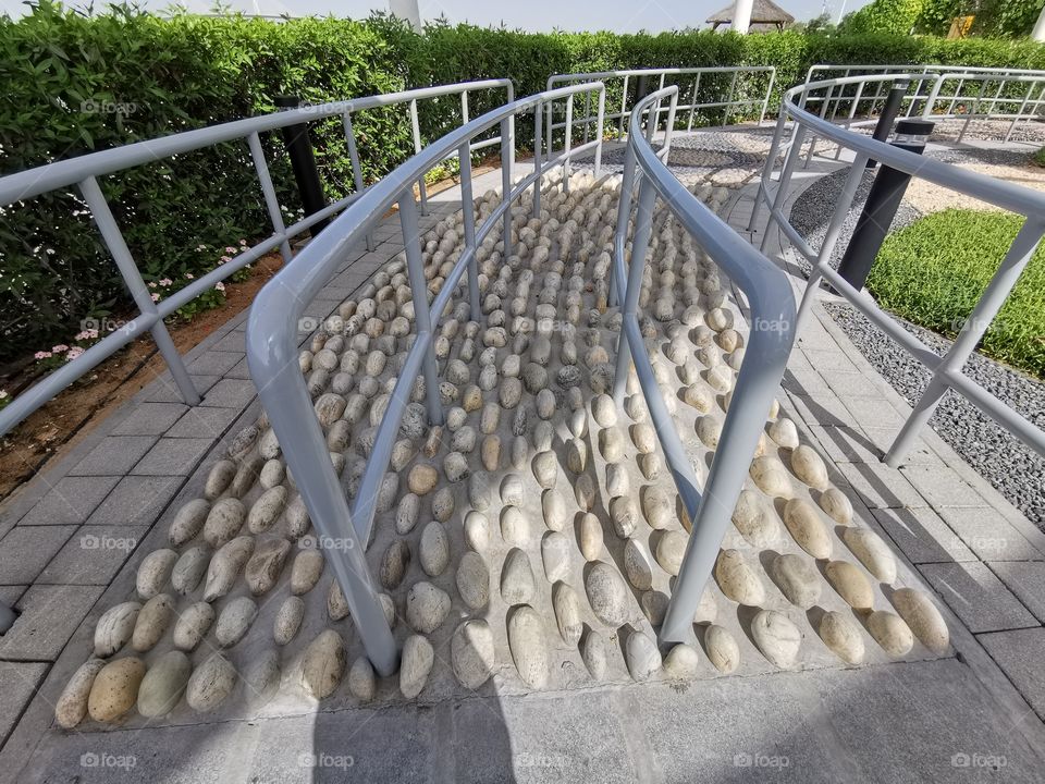 Reflexology pathway in Al Bateen Beach Abudhabi,UAE