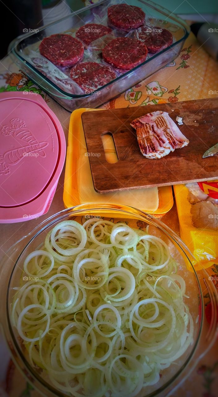 Food hamburguer cebola bacon