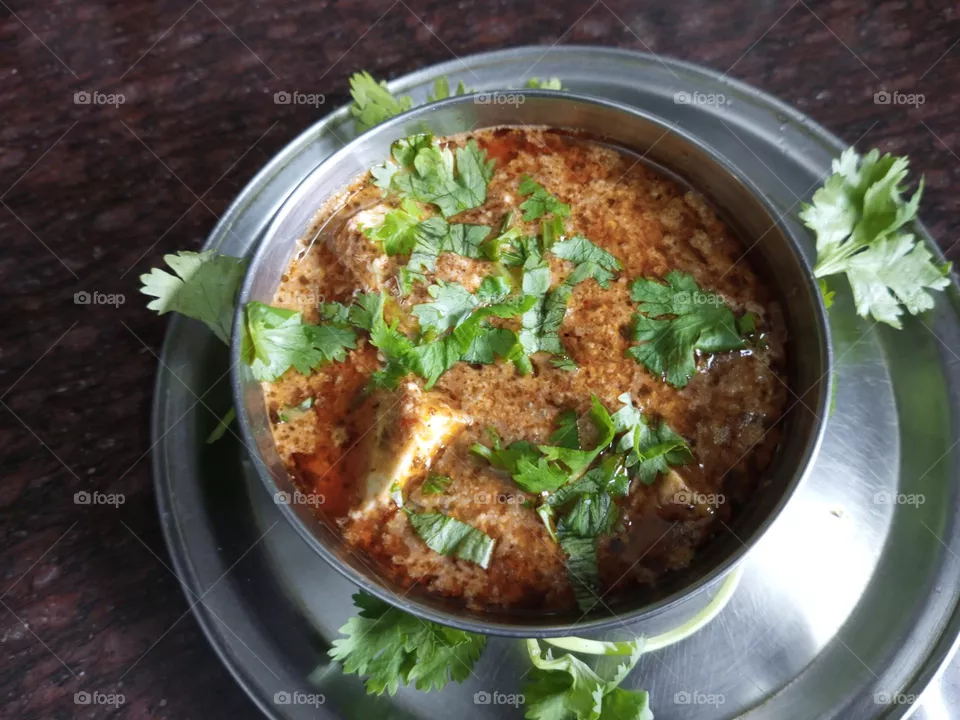 "Shahi Paneer" Famous Indian Homemade Vegetarian Dish/Food.