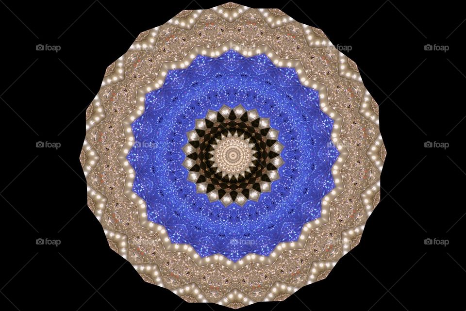 Blue Gray Circular Abstract
