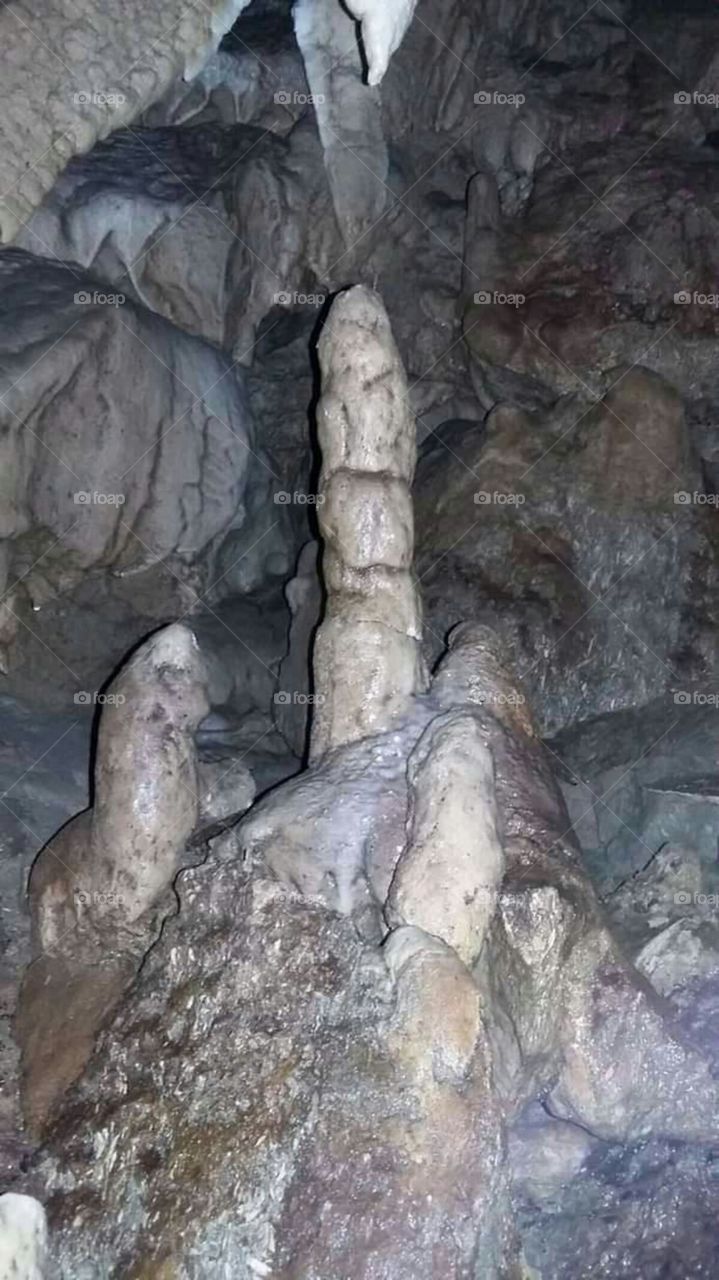 Rock desing inside the cave