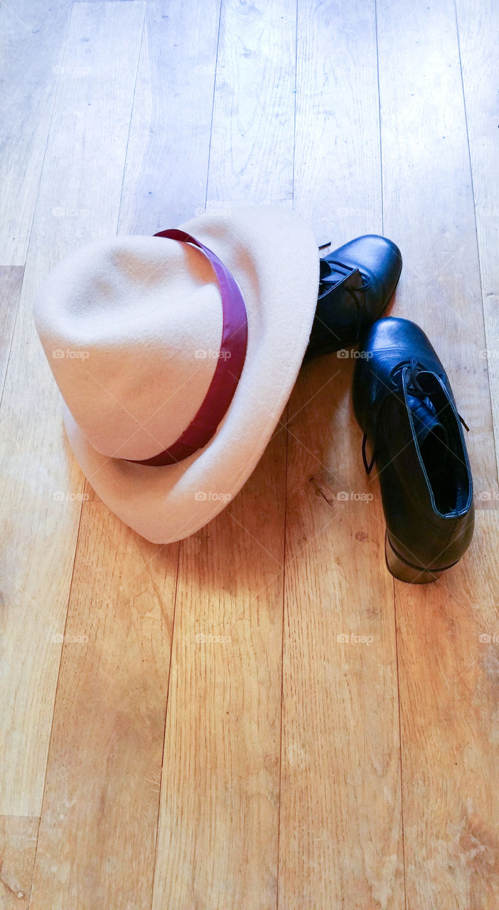 Shoes and a hat