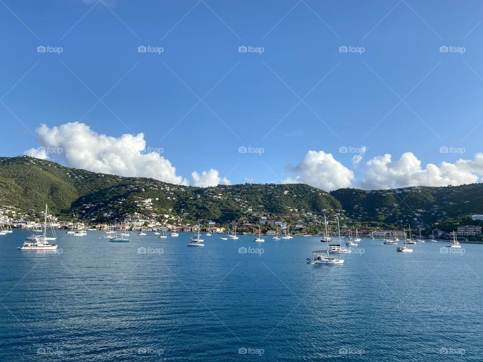 The harbor at Charlotte Amalie St Thomas