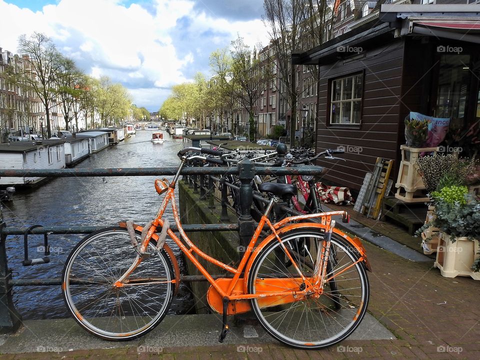 Dutch bike parking