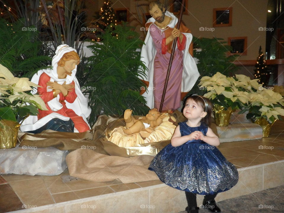 kiera at Christmas mass