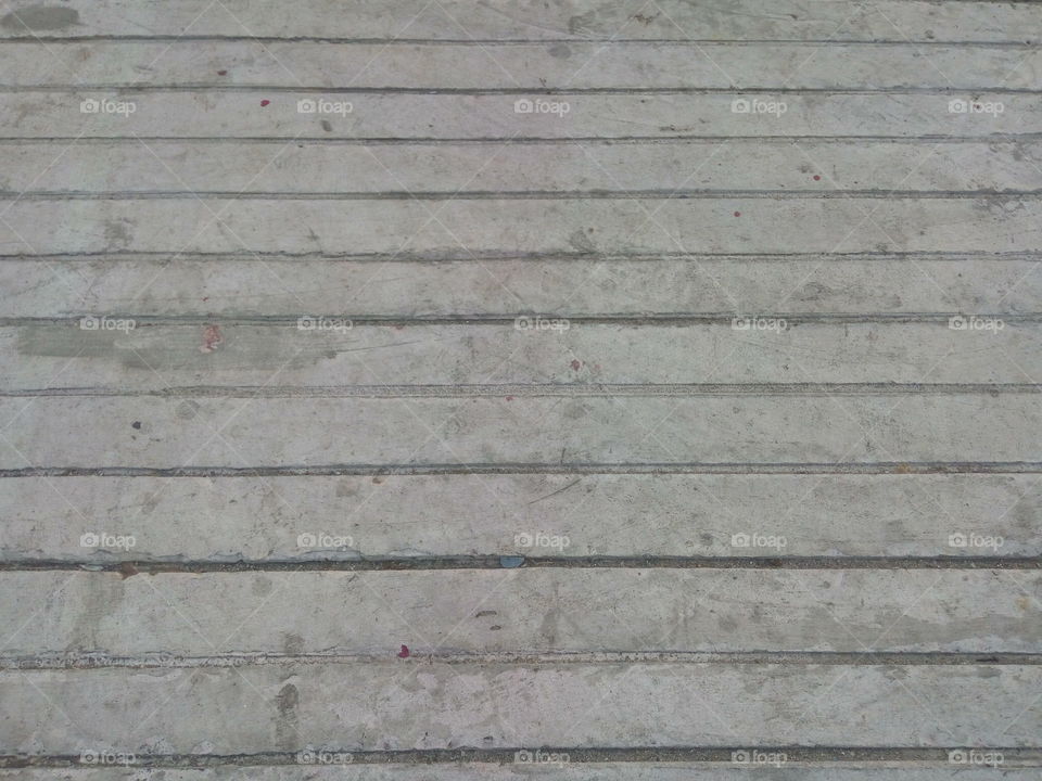 line of concrete floor