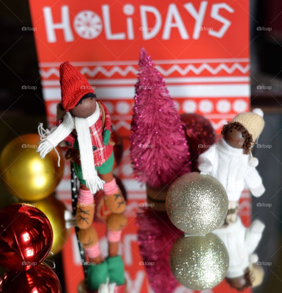 A miniature winter scene for the Holidays 