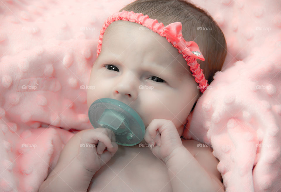 Grumpy Baby. Baby decided to be grumpy during photo shoot!