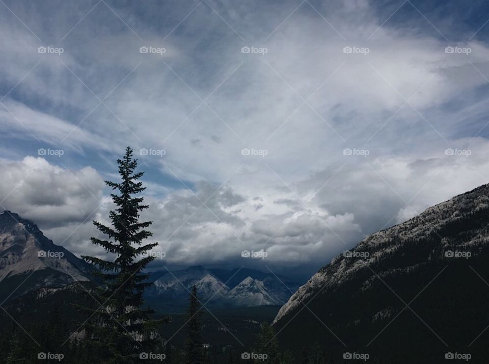 Photo taken on the mountains of Banff, Alberta. 