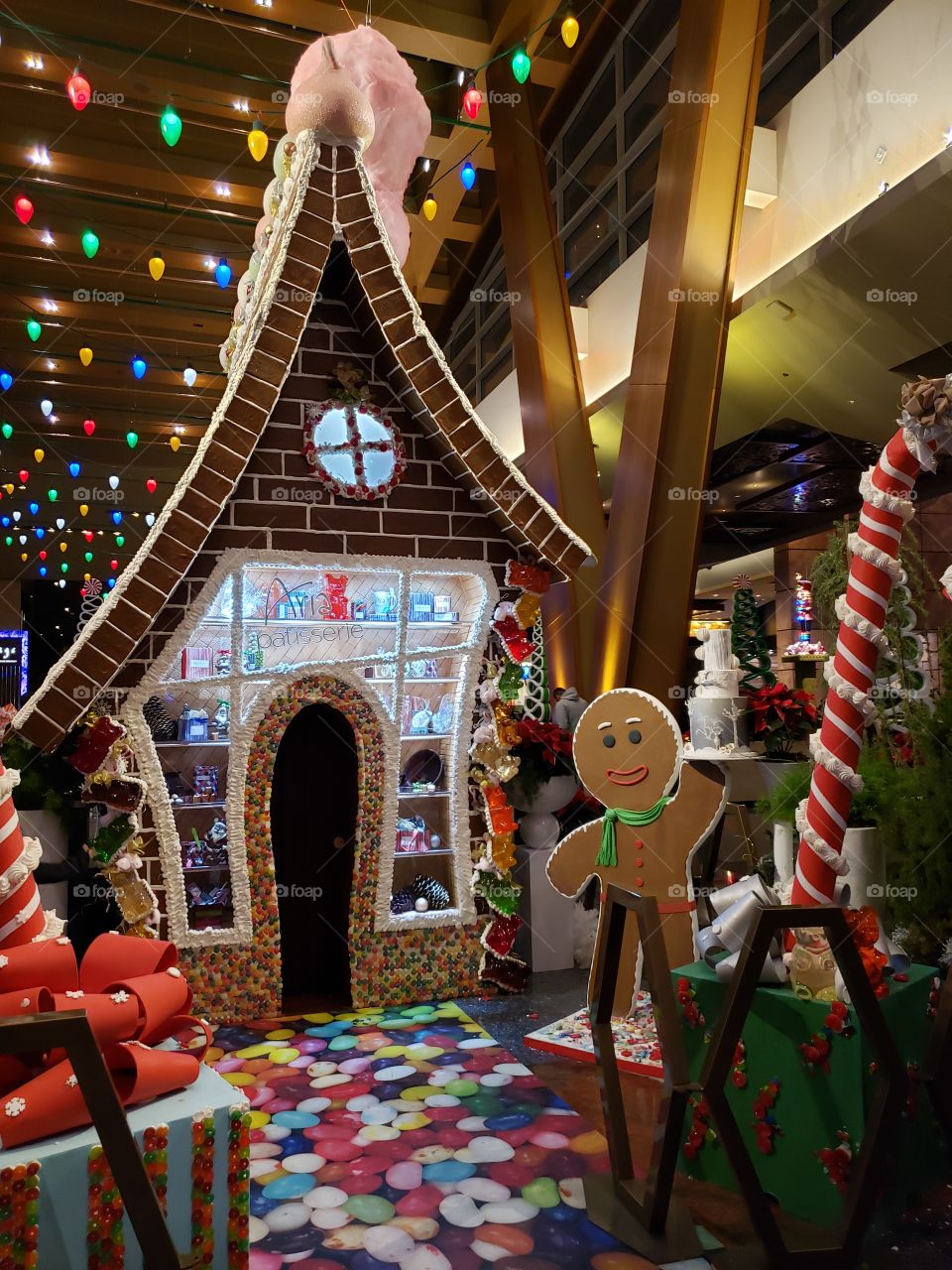 Worlds Largest Gingerbread House at Aria Casino Las Vegas NV