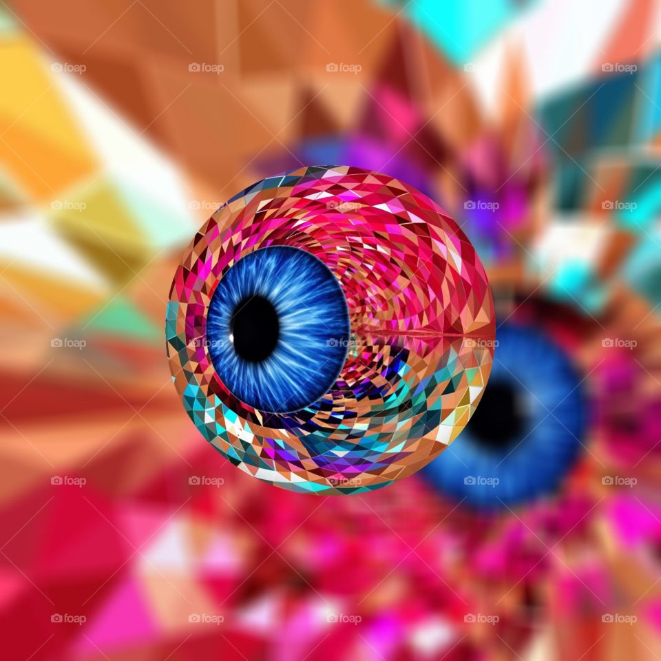 Spooky psychedelic eyeball.