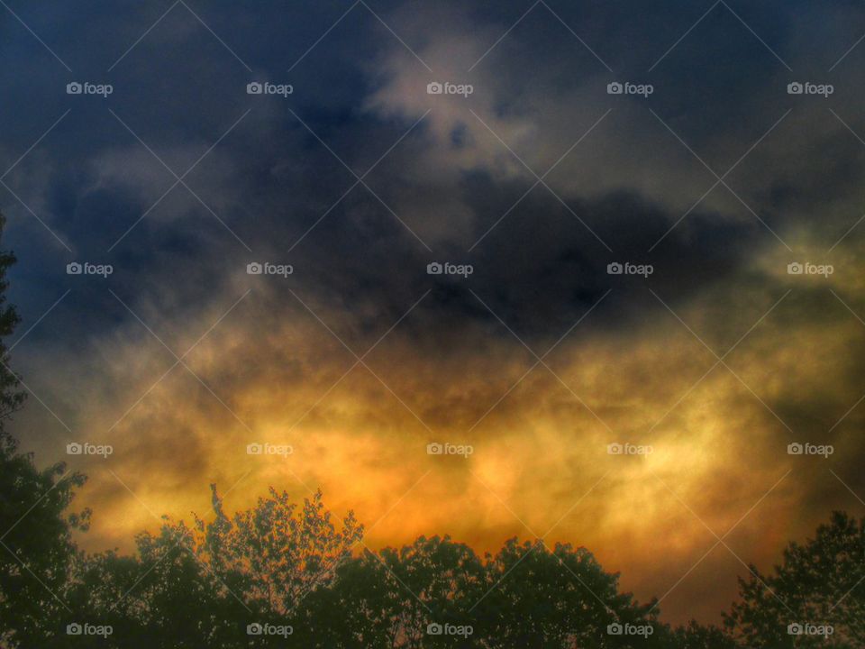 Low angle view of sky and clouds