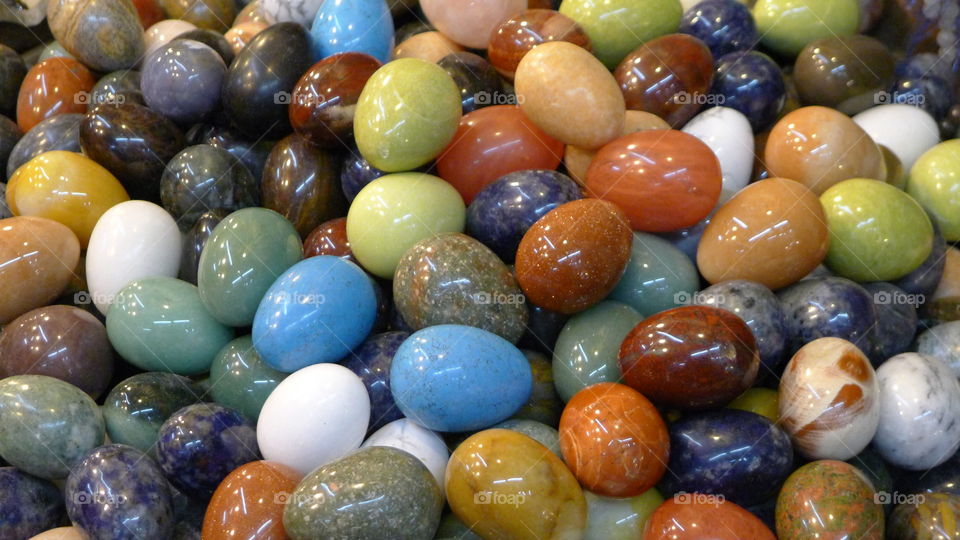 Crystal Eggs from semi precious stones in old city in holly Jerusalem,photography by Lika Ramati art 