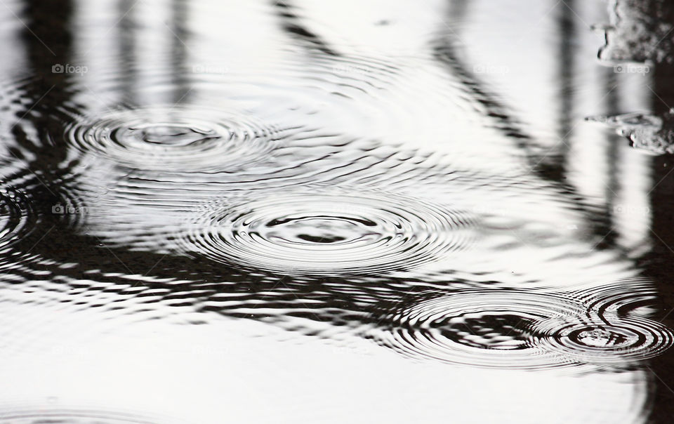 View of water ripples