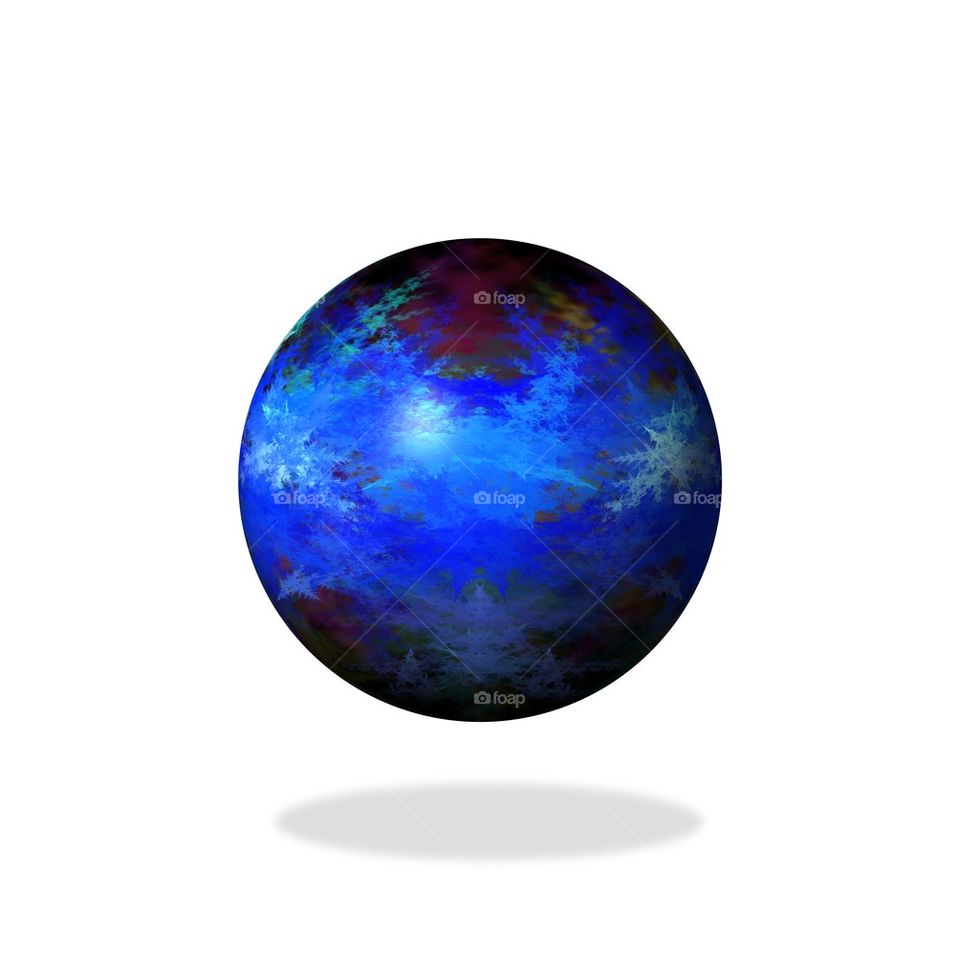 Abstract Blue Globe