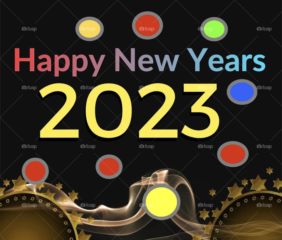 Happy new years 2023 celebration illustration on stock images