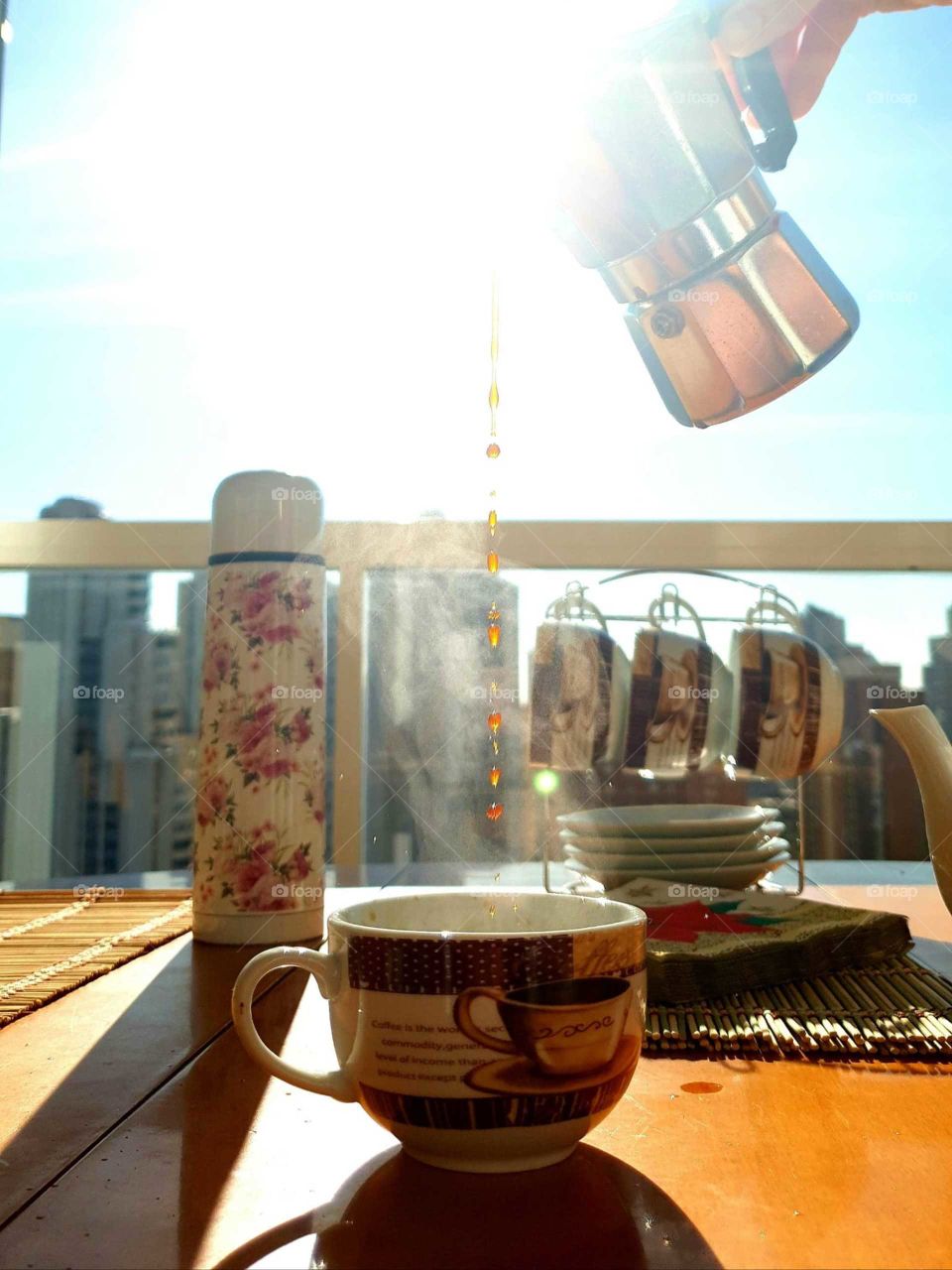 Coffee#breakfast#awakenings#view#sun