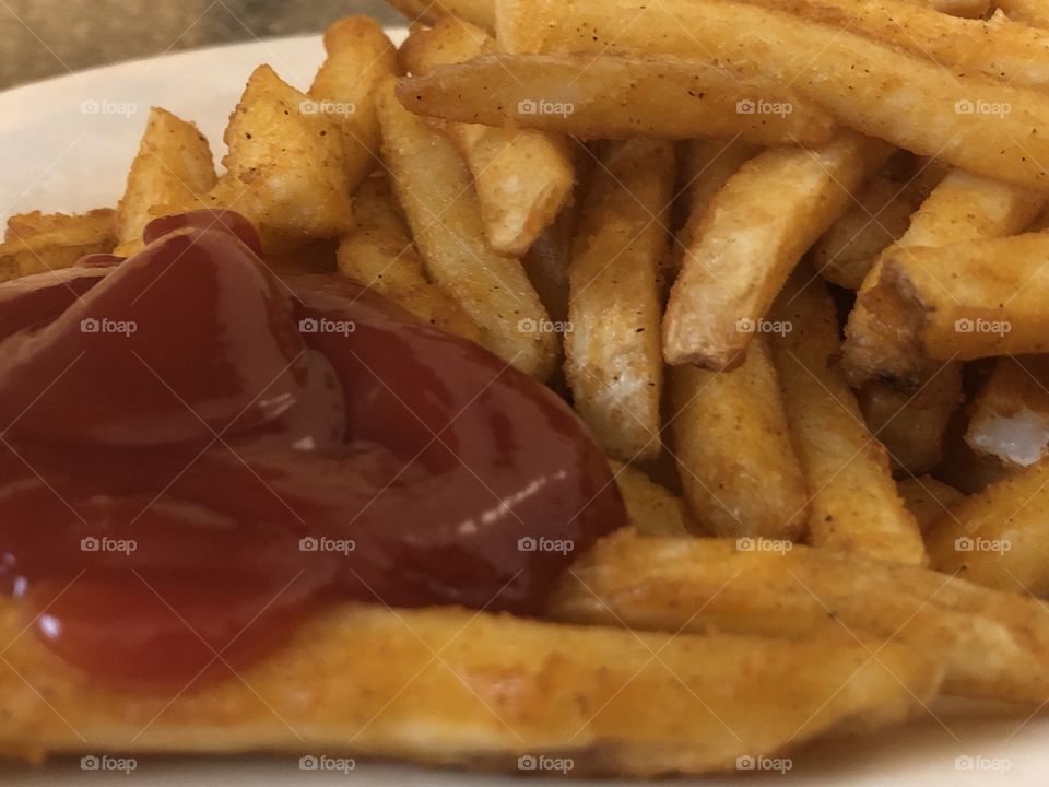 Yummy snack of French fries