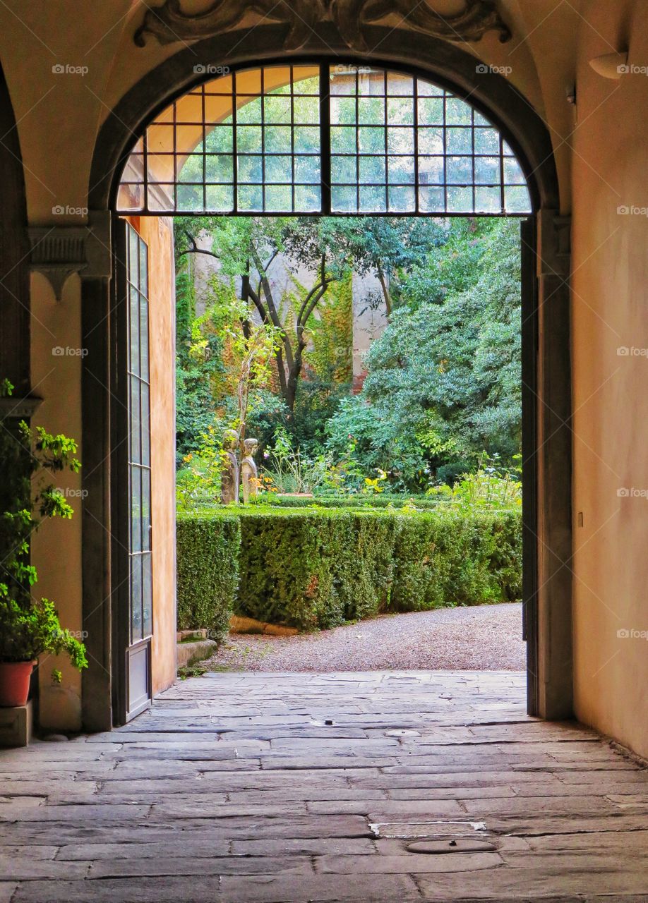 Garden doorway