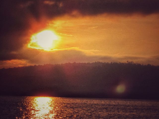 sunrise on matano lake