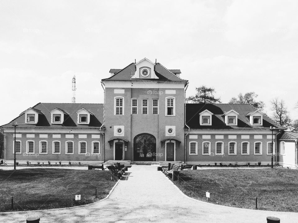 Beautiful old chateau view 