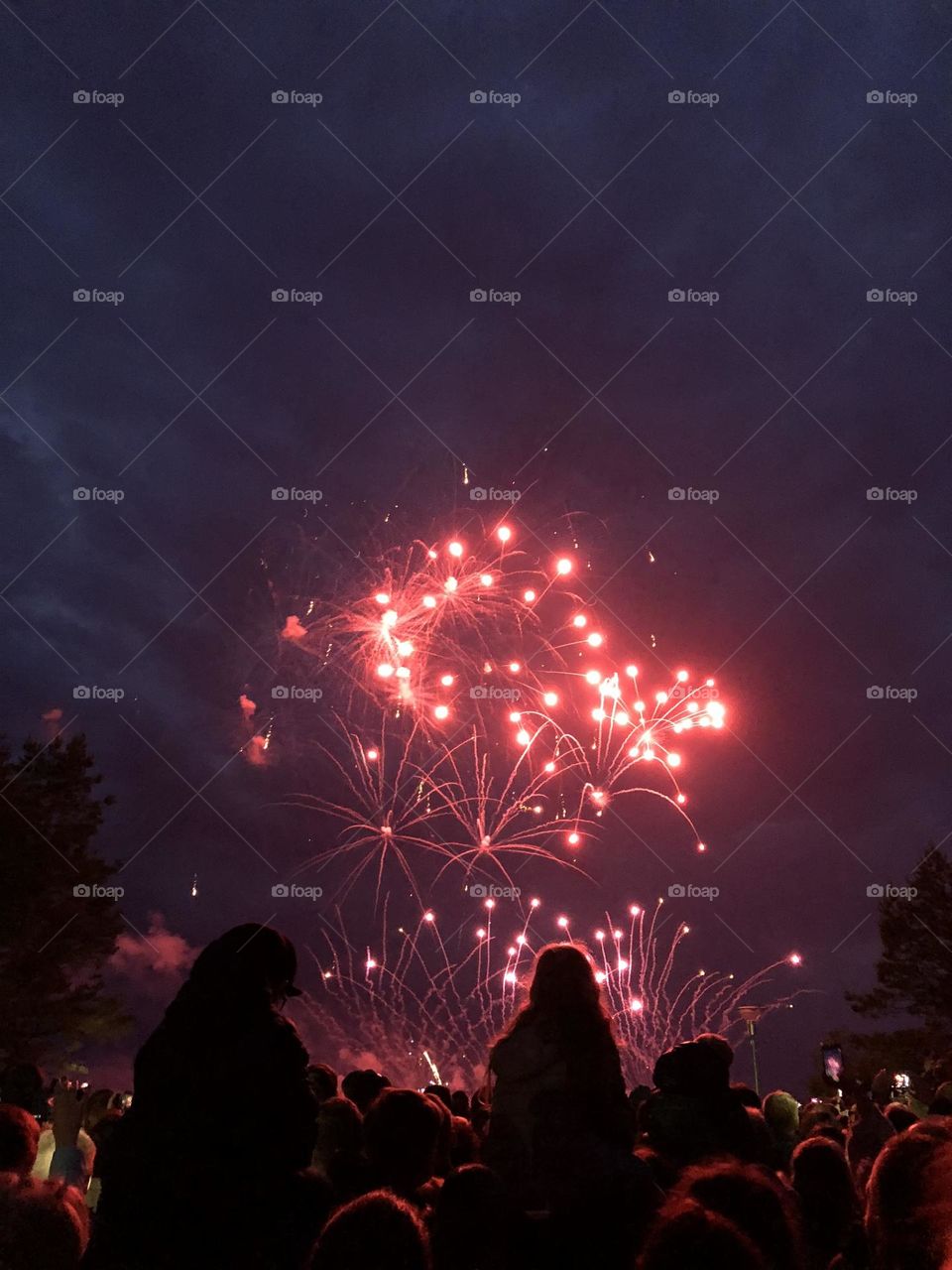 Fireworks in a festival