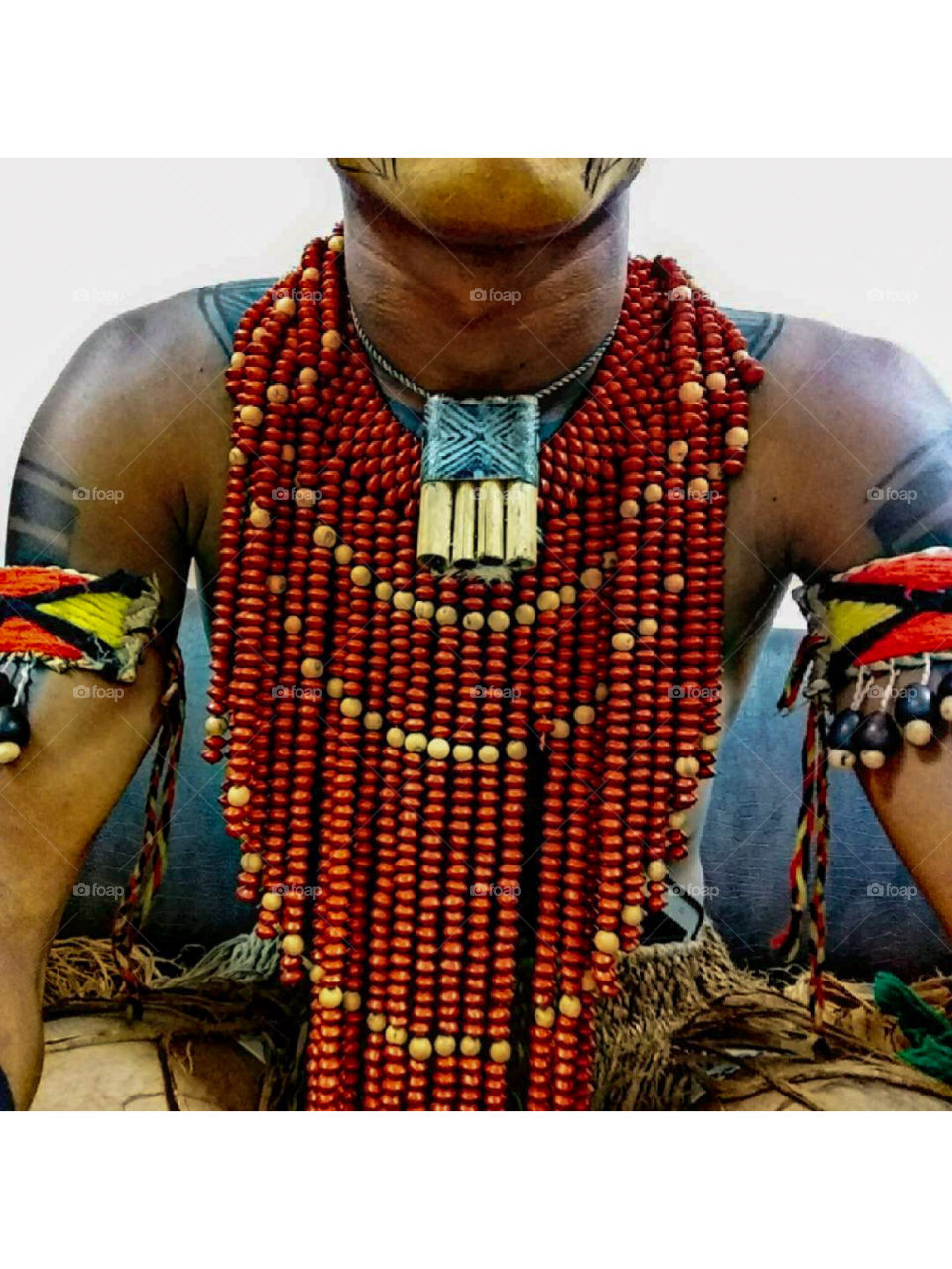 Indigenous costumes and paintings of the Pataxó ethnicity from the extreme south of Bahia 🇧🇷