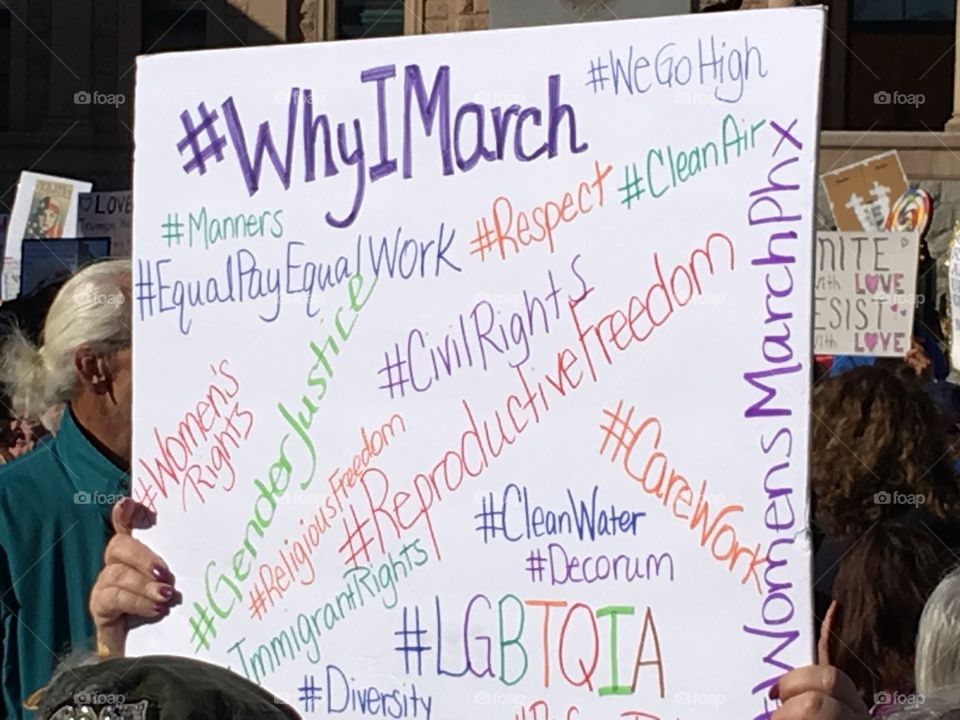 Women's march in Phoenix.