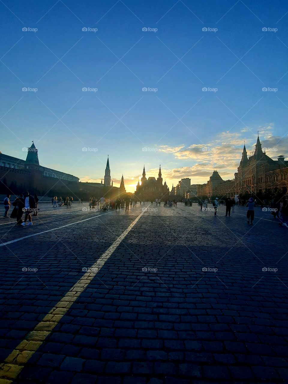 Red Square at sunset