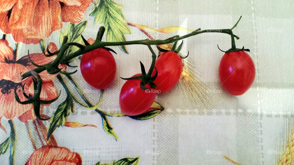 Cherry tomatoes from grandmother's garden