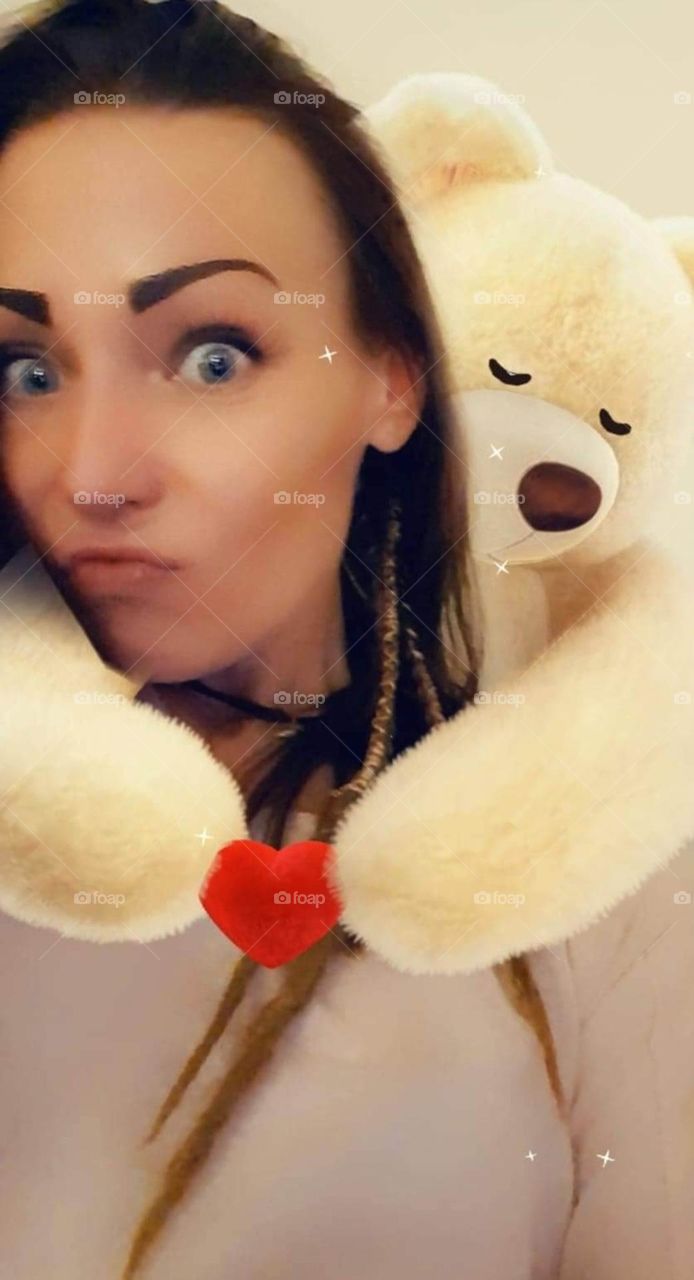 tonight it's me and the teddy bear