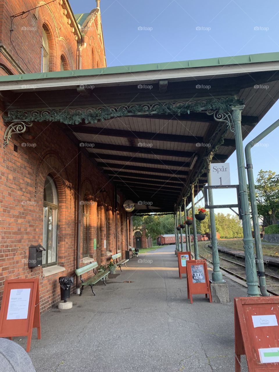 Old train station from over 100 years ago/ Sweden 