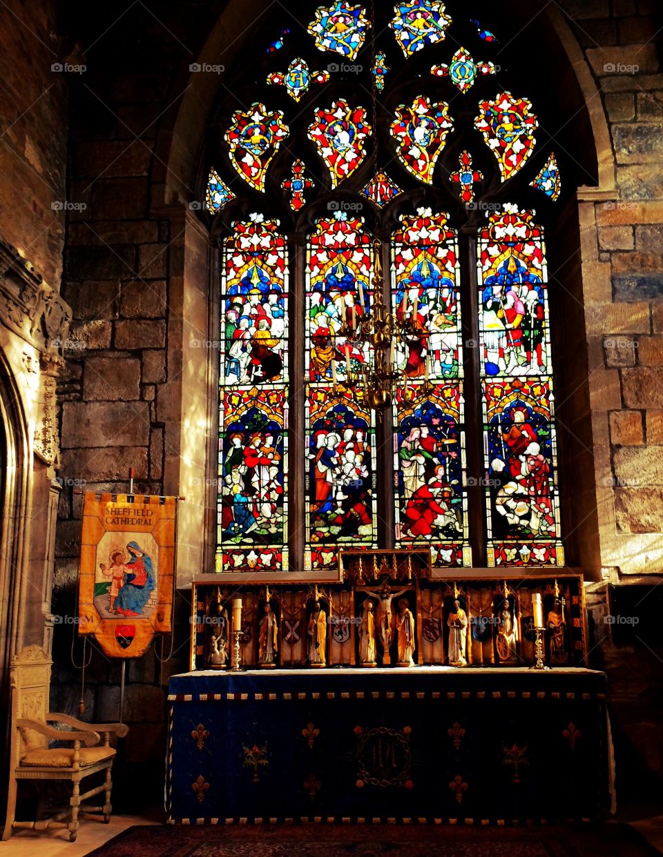 Stained glass Cathedral window