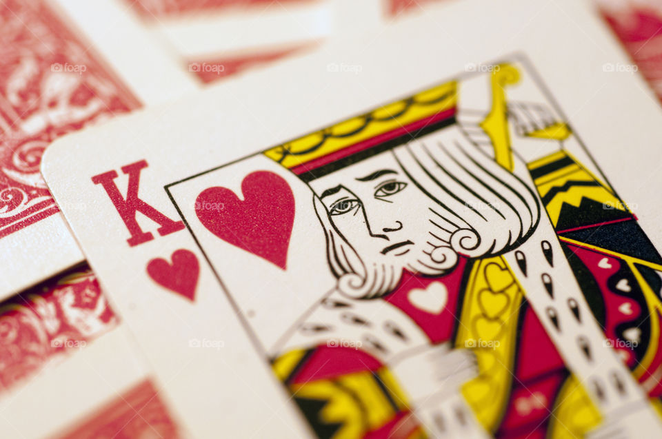 Close-Up of King of Hearts
