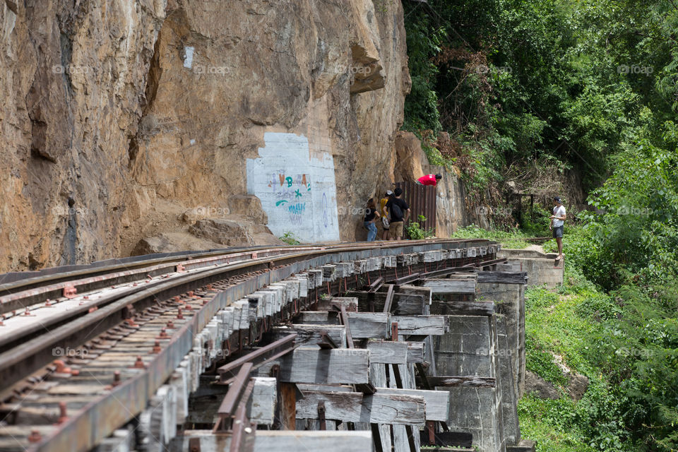 Railway in Kanchanaburi Thailand 