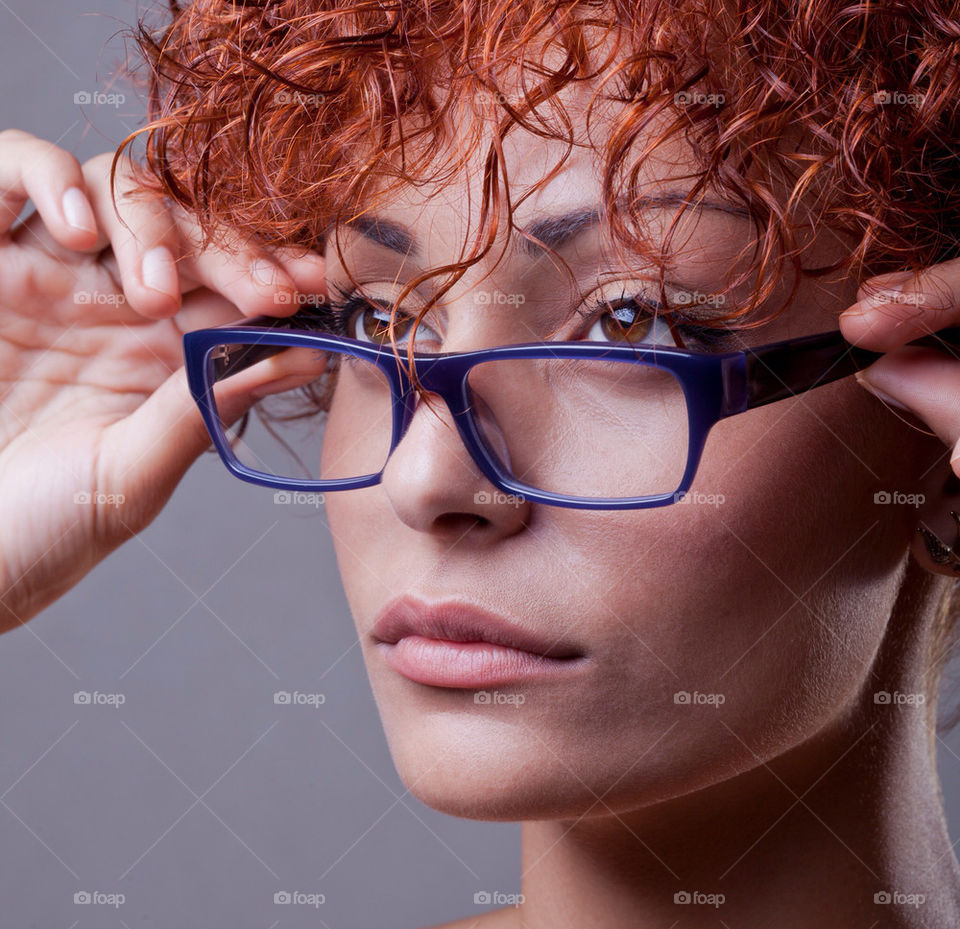 woman model glasses eye by ohayman