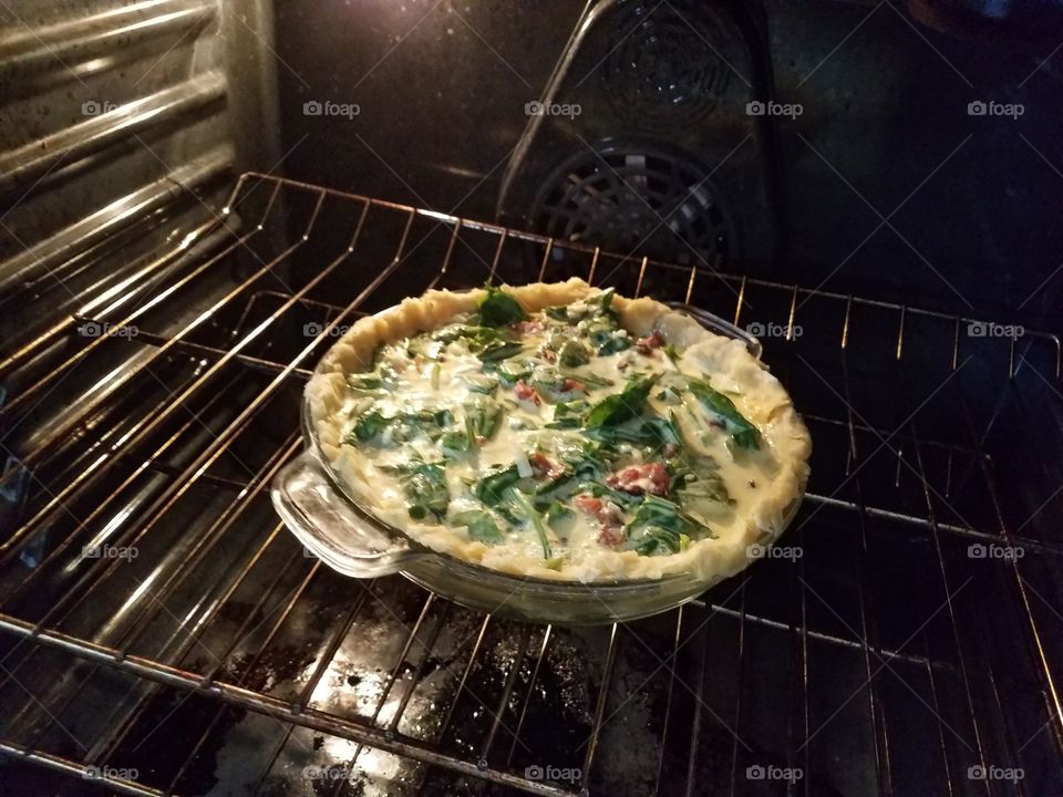quiche in progress
