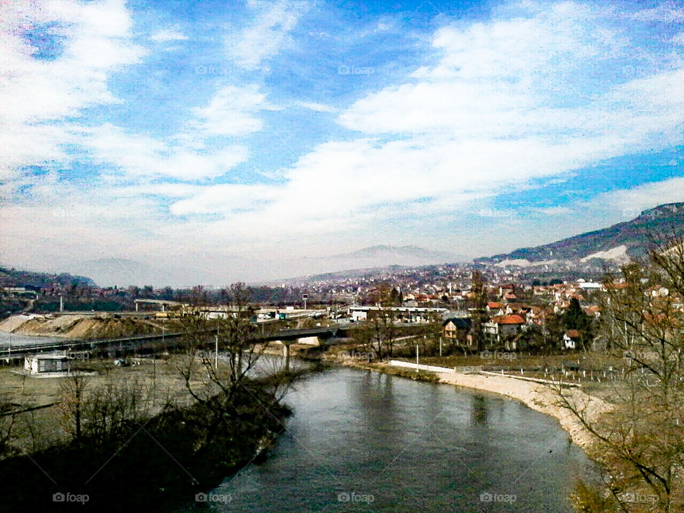 view from an old bridge