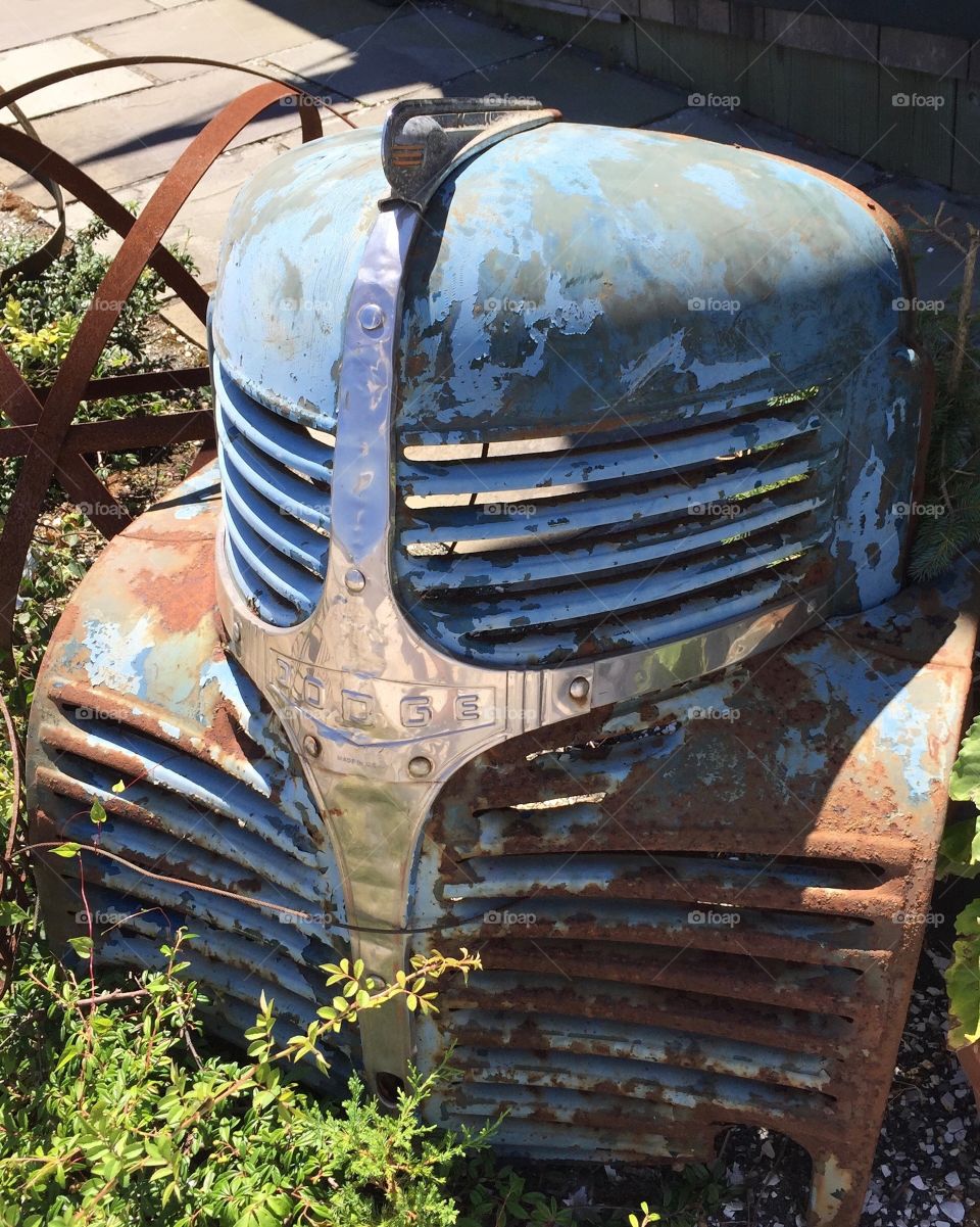 Symmetrical Face of a Truck