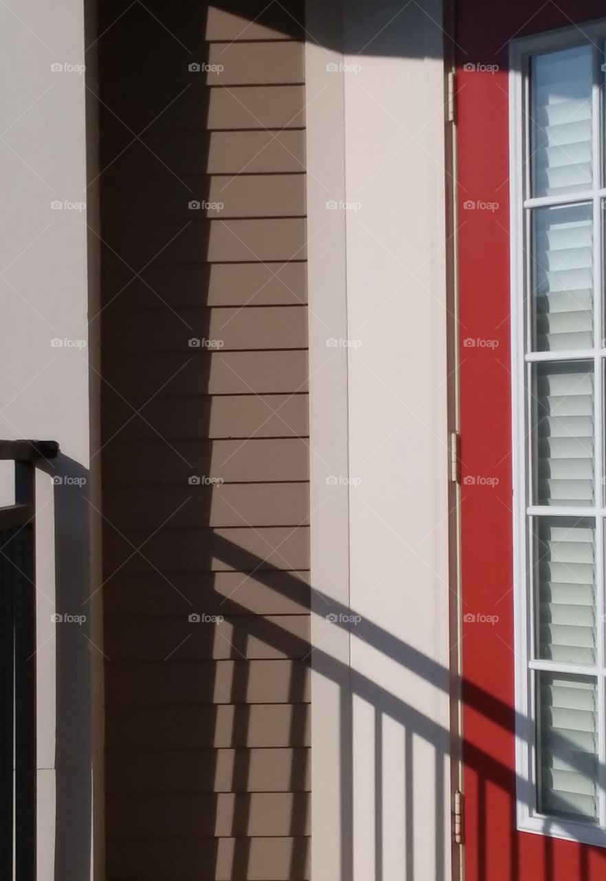door with shadows