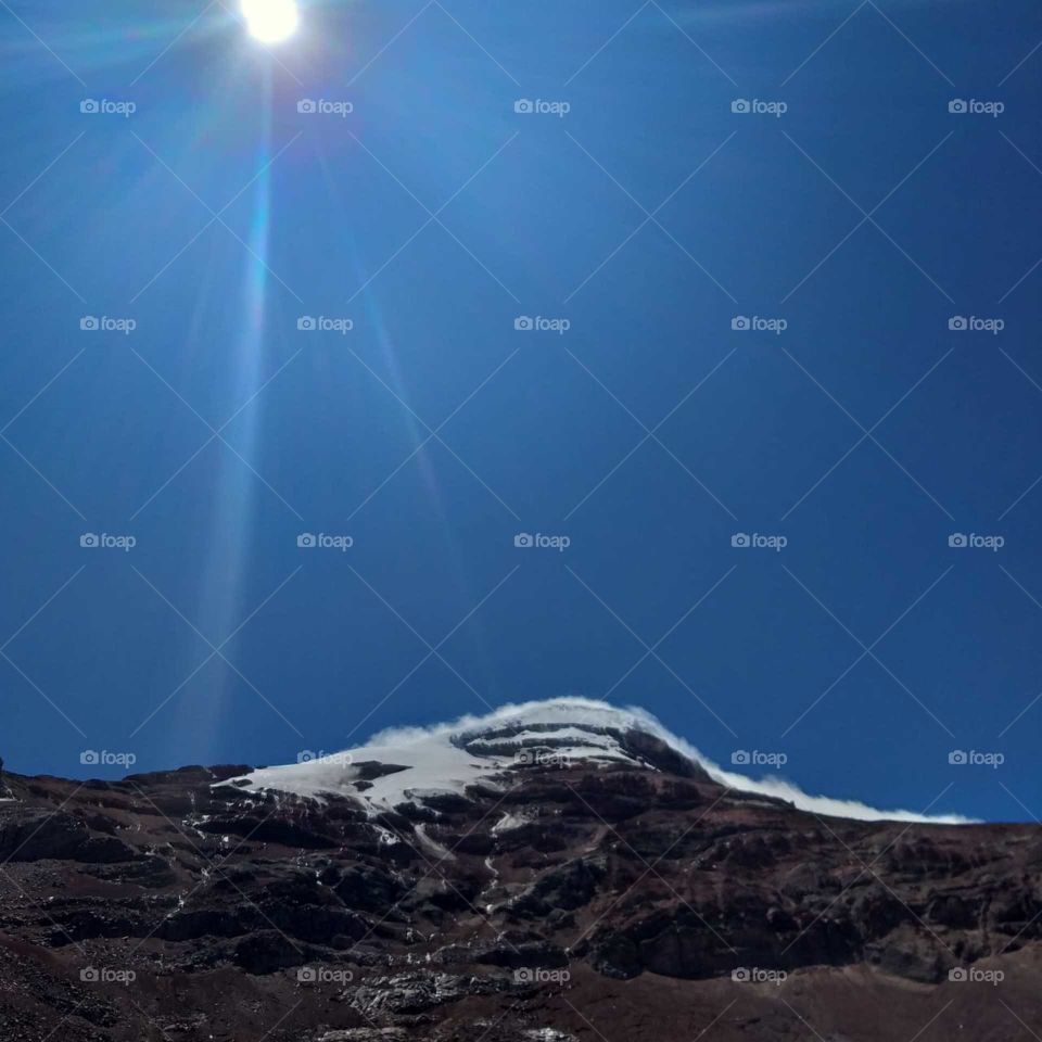 El Chimborazo , majestuoso e imponente 